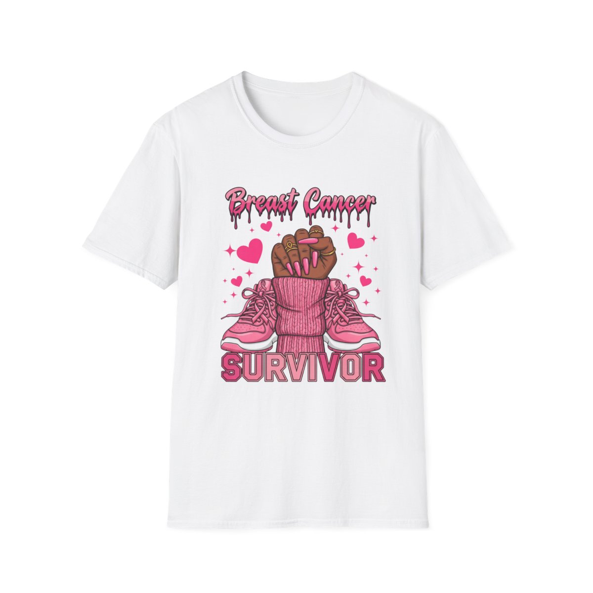 Survivor Statement design on White shirt