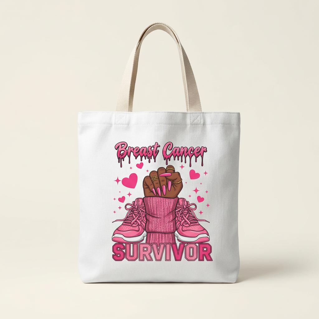 Survivor Statement Breast Cancer Awareness Tote