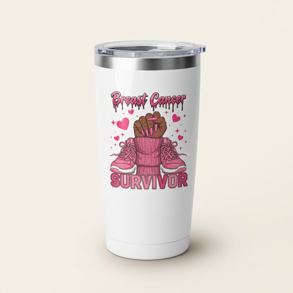 Survivor Statement Breast Cancer Awareness Tumbler